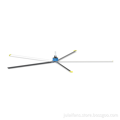 Large permanent magnet fan in workshop